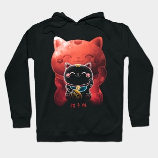 Negative Kawaii Maneki Neko Hoodie